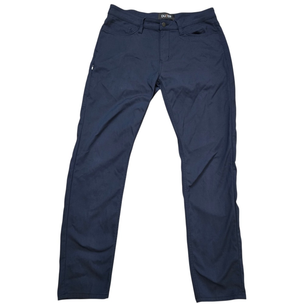 DU/ER DUER Men's Pants 34x32 Navy Slim Fit NuStretch